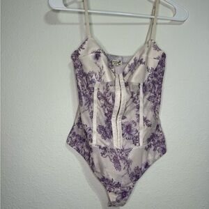 Free People Rhythm Floral Bodysuit